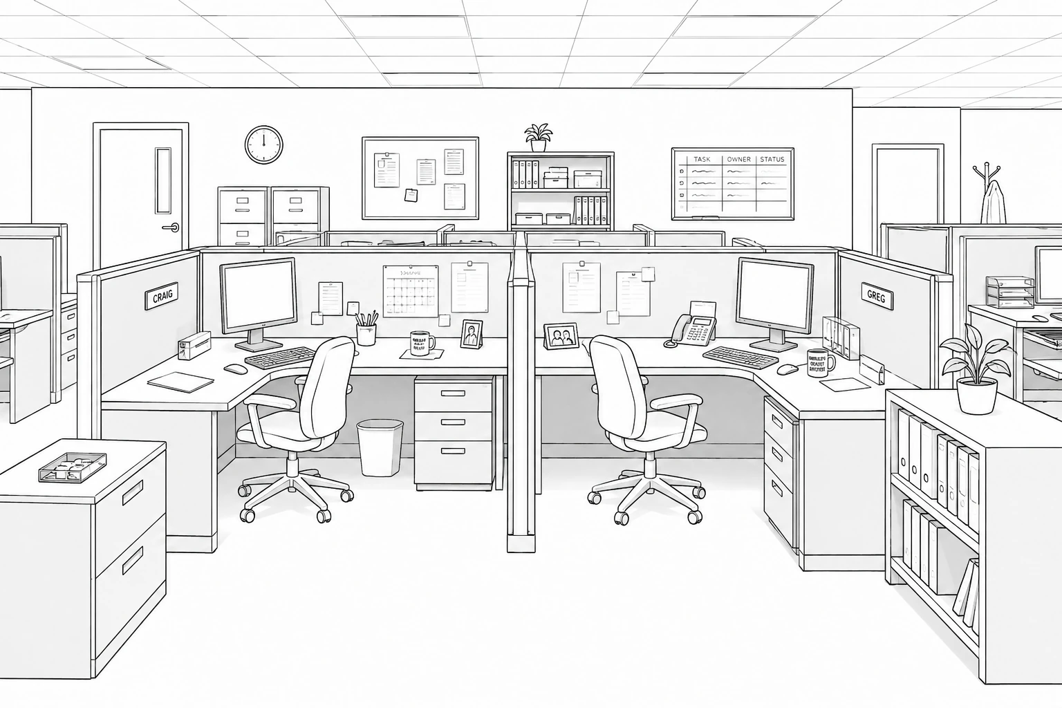 Office cubicles