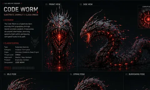 Code Worm archive dossier sheet