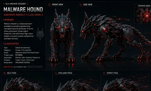 Malware Hound archive dossier sheet