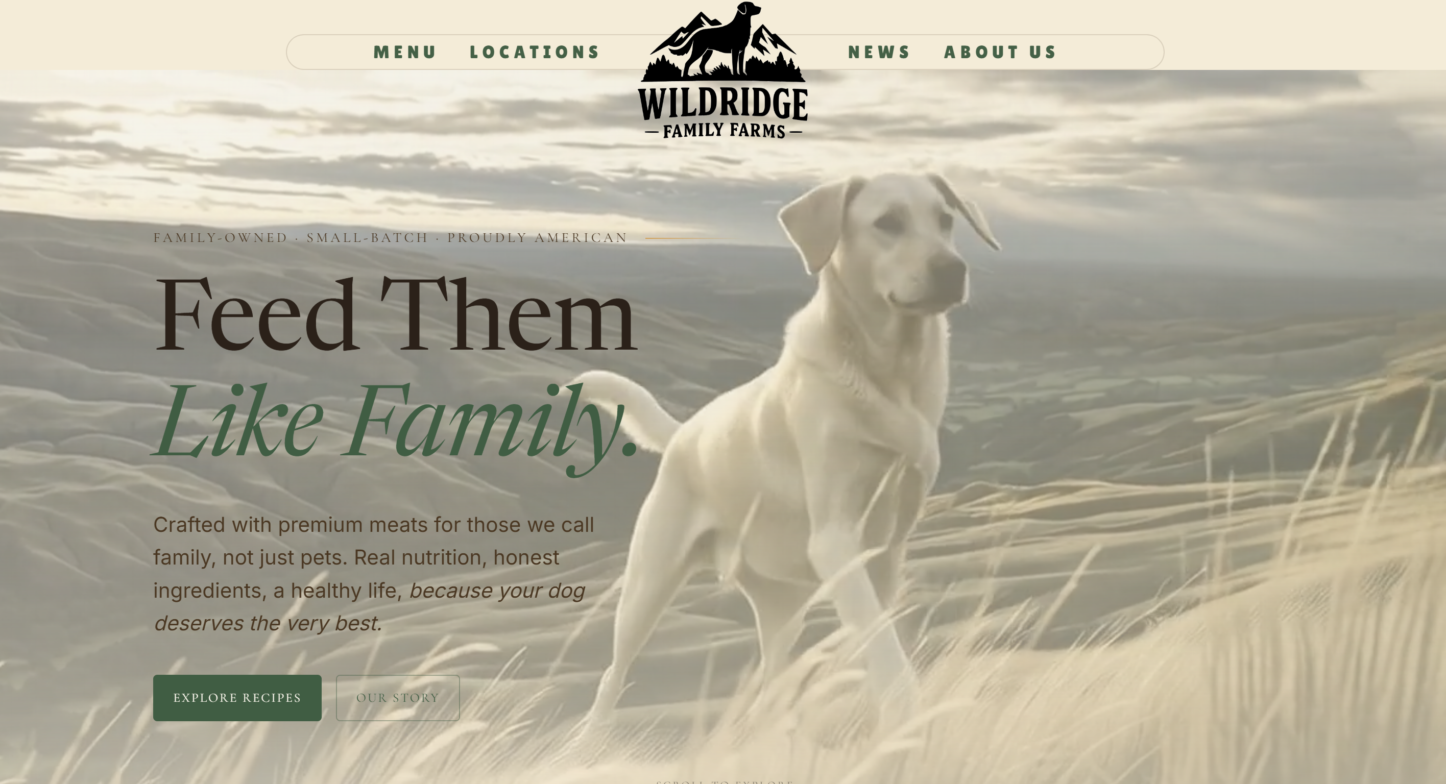 wildridge.pet home: Feed Them Like Family